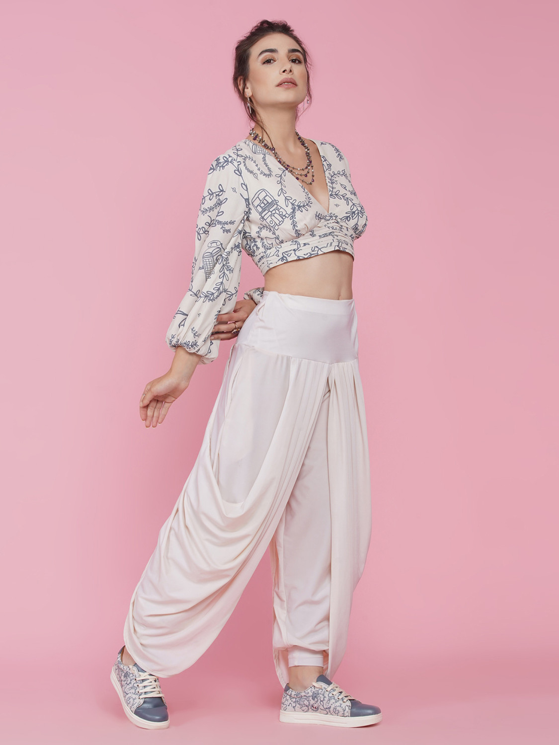 LDN Cowl Pants - Cream