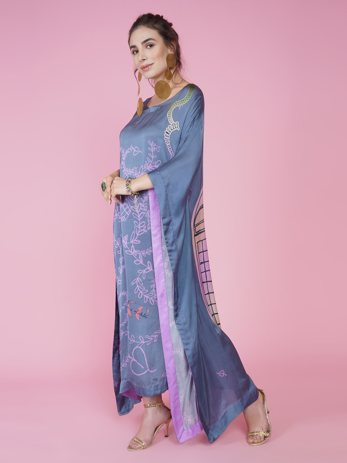 LDN Kaftan - London telephone booth - Grey