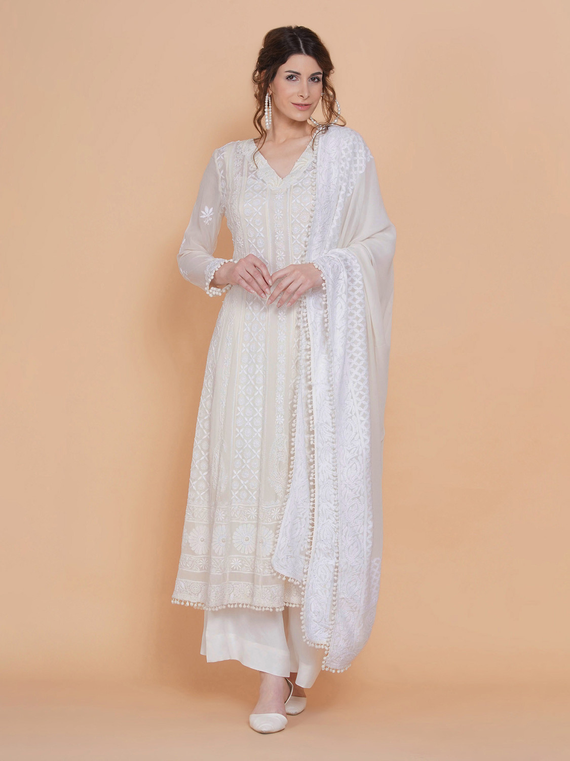 Ethereal Chikankari Anarkali