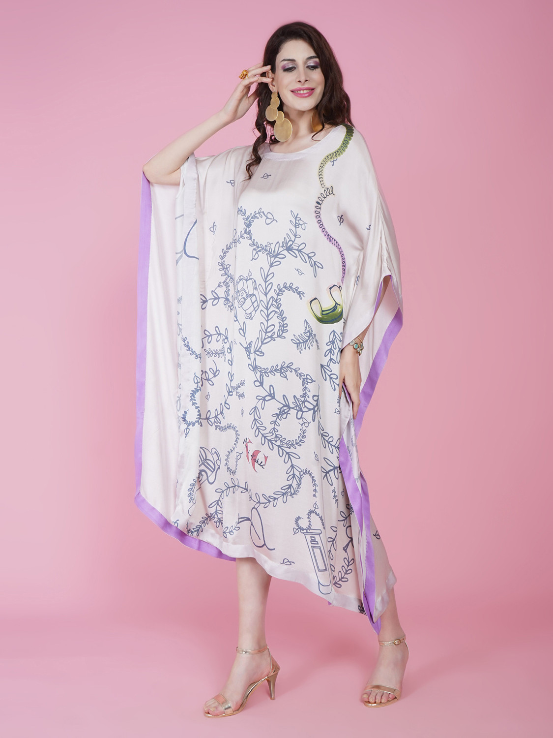 LDN Kaftan - London telephone booth - Cream